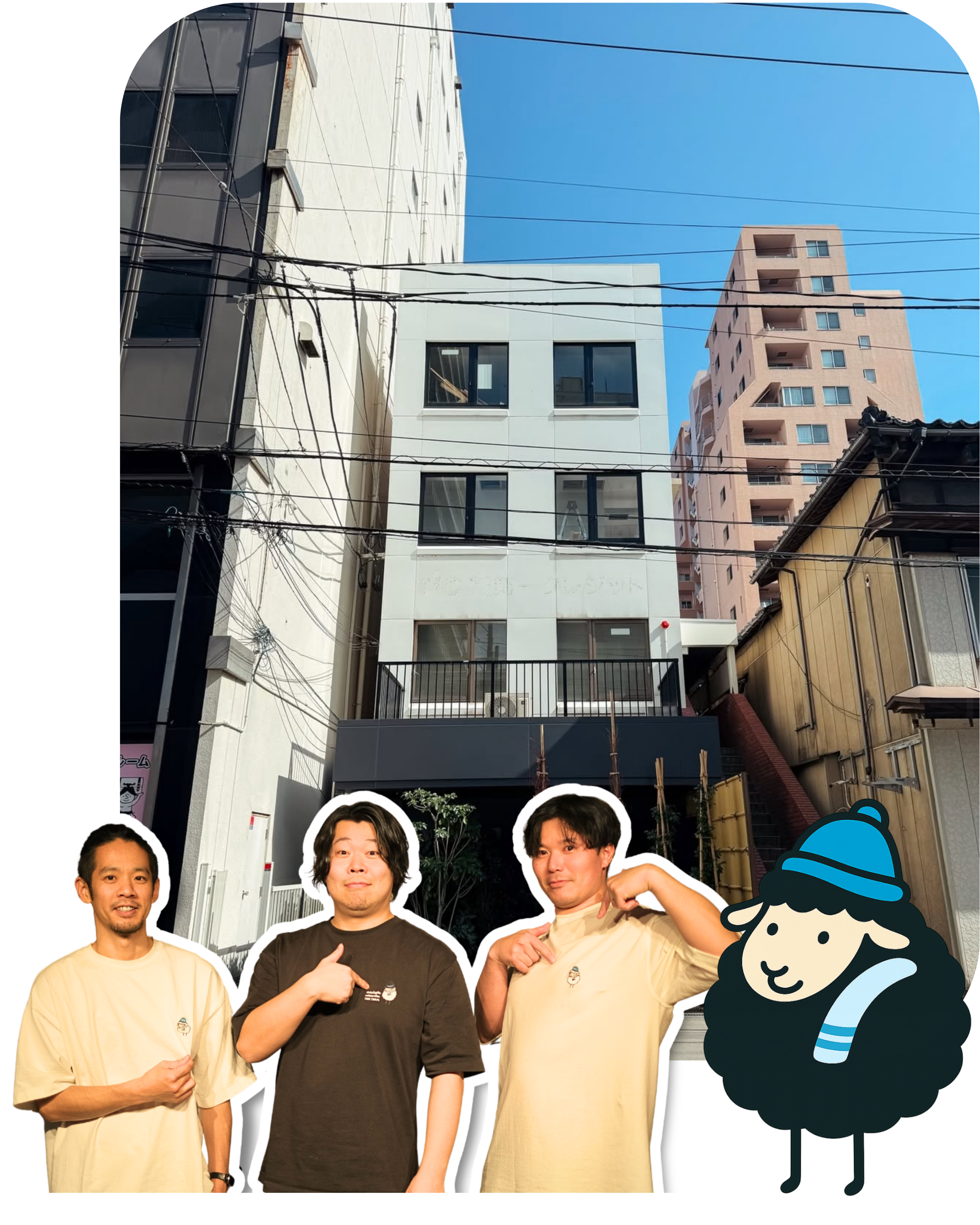 RETOLI古町店の外観とメンバー